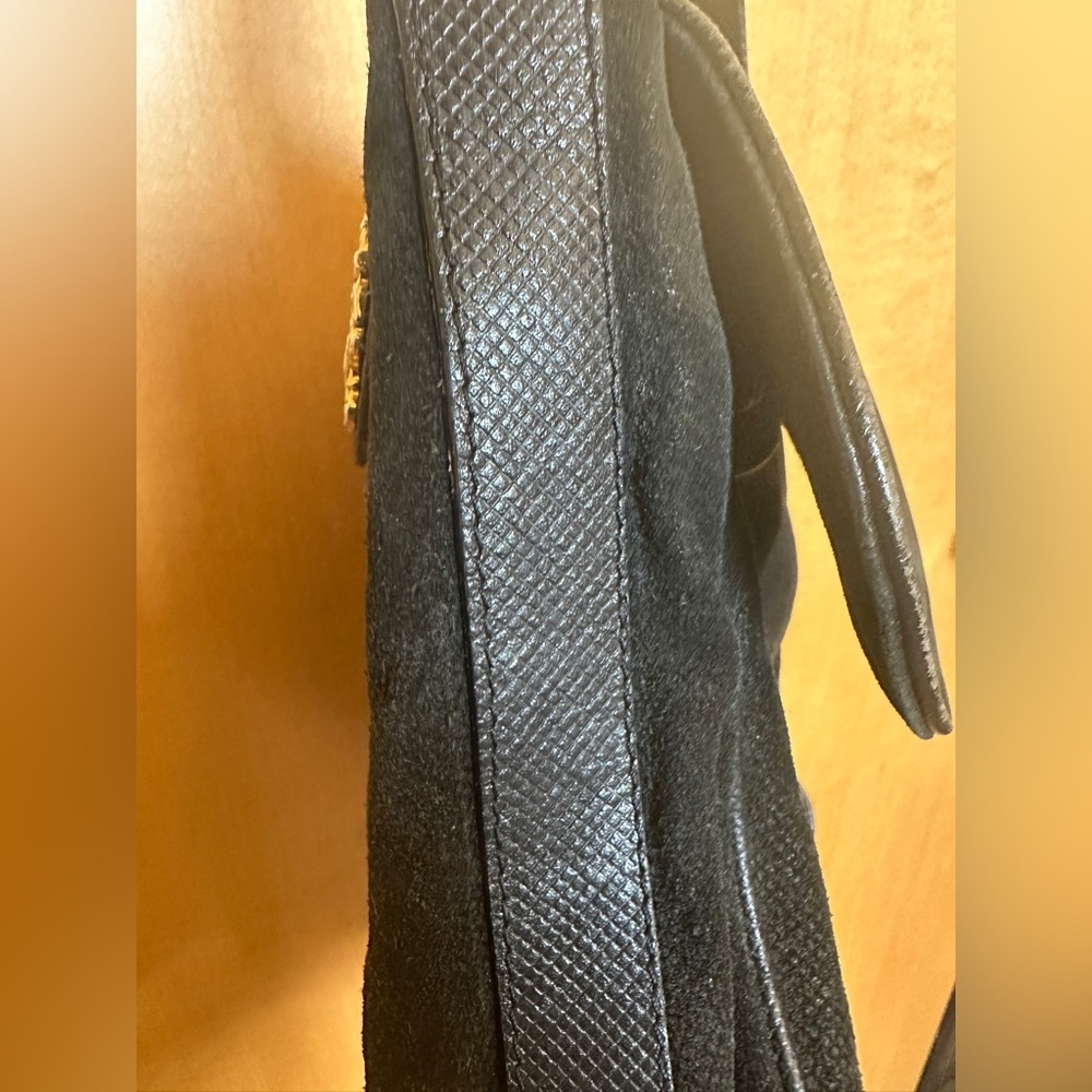 BOTTEGA VENETA Shoulder Bag  suede Vintage Bucket Bag black - Picture 8 of 16